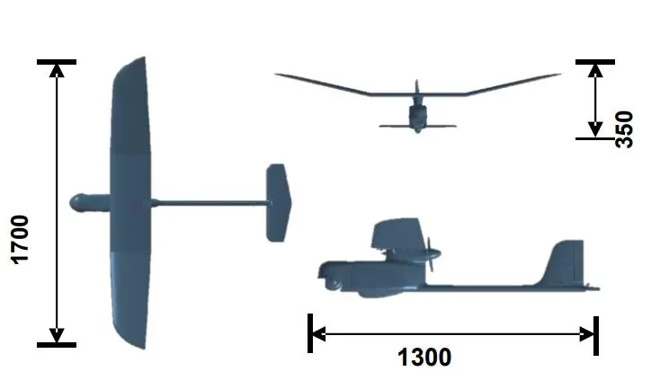 FH-902 UAV dimension