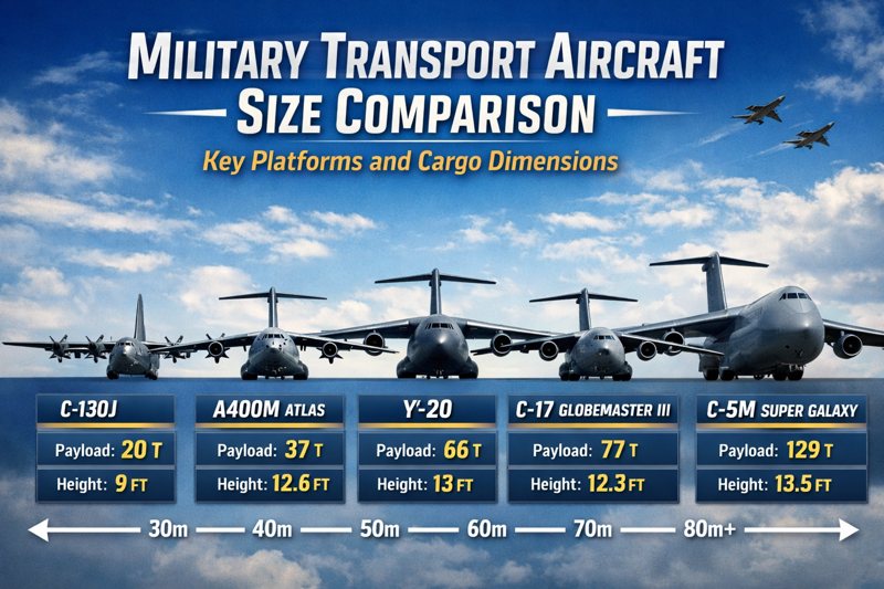 military transport aircrafts comparision