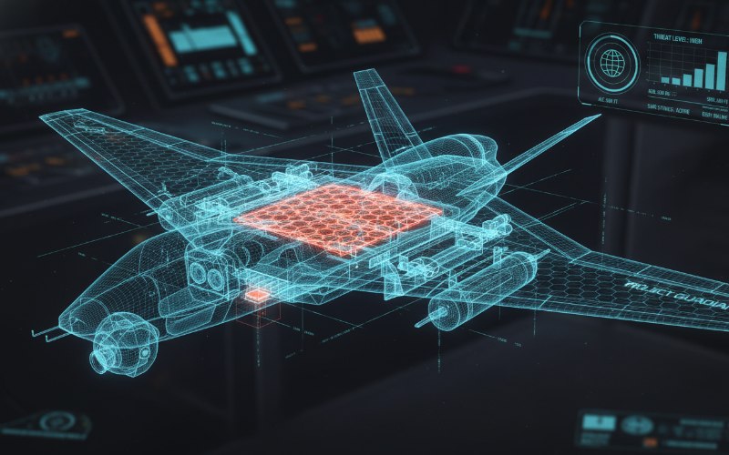 Diagram of BLOS SATCOM data link architecture for military drones