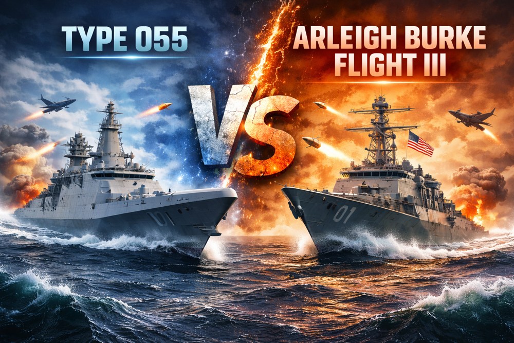 Type 055 vs. Arleigh Burke Flight III